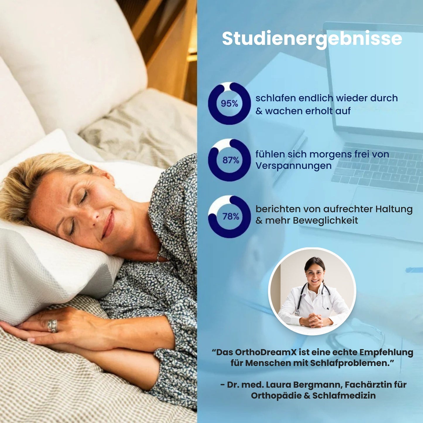 OrthoDreamX – Orthopädisches Kissen gegen Nackenschmerzen - MyMula