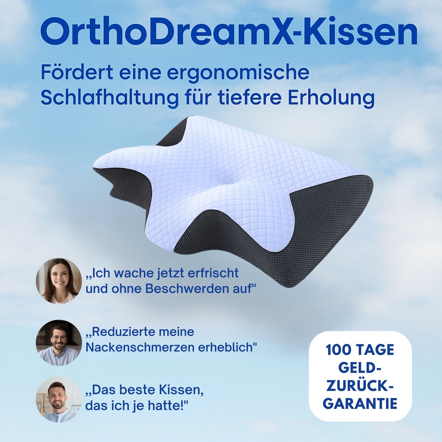 OrthoDreamX – Orthopädisches Kissen gegen Nackenschmerzen - MyMula